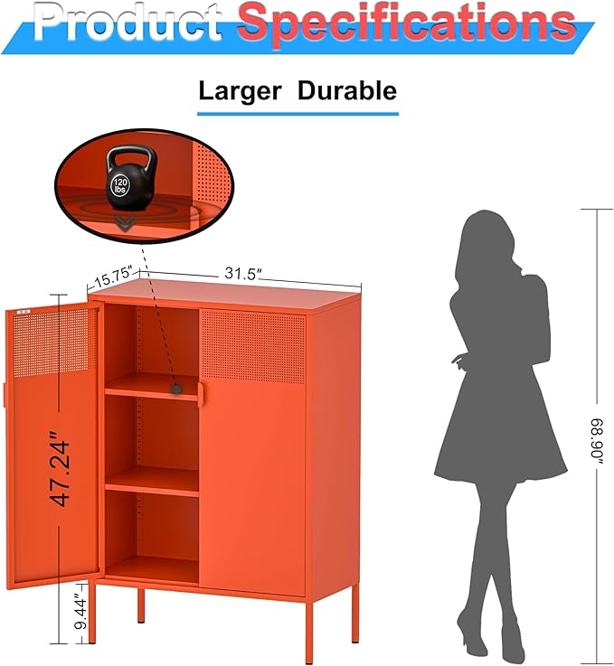 Washsemba 2 Mesh Door Metal Cabinet