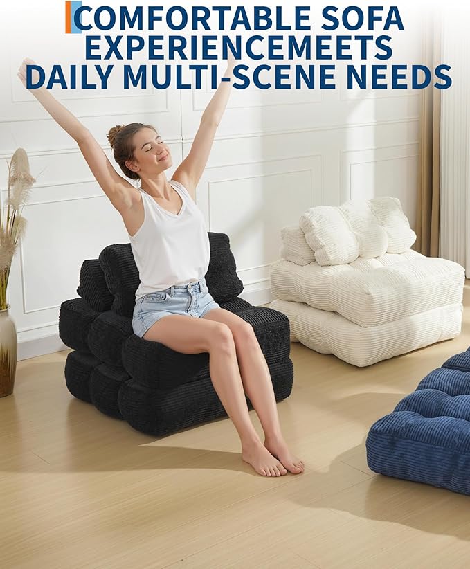 Folding Sofa Bed, 1 Person Sleeper Sofa
