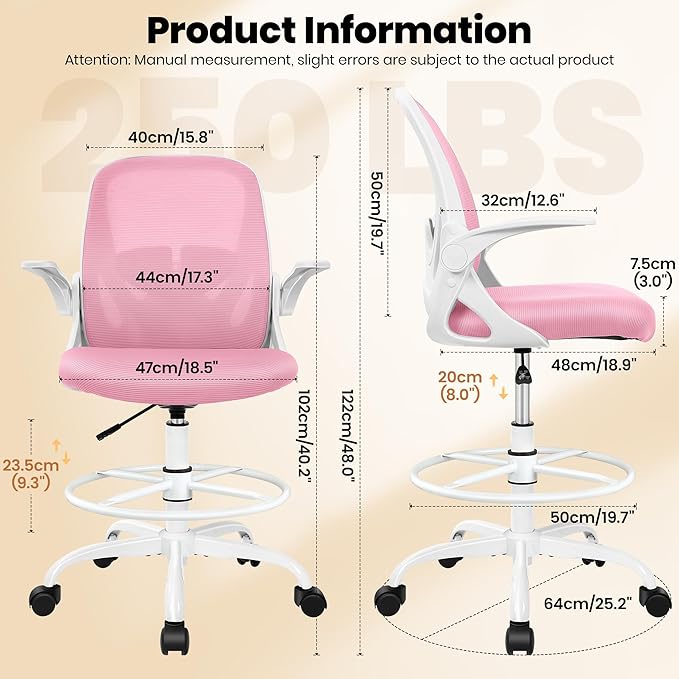 Primy Drafting Chair Tall Office Chair