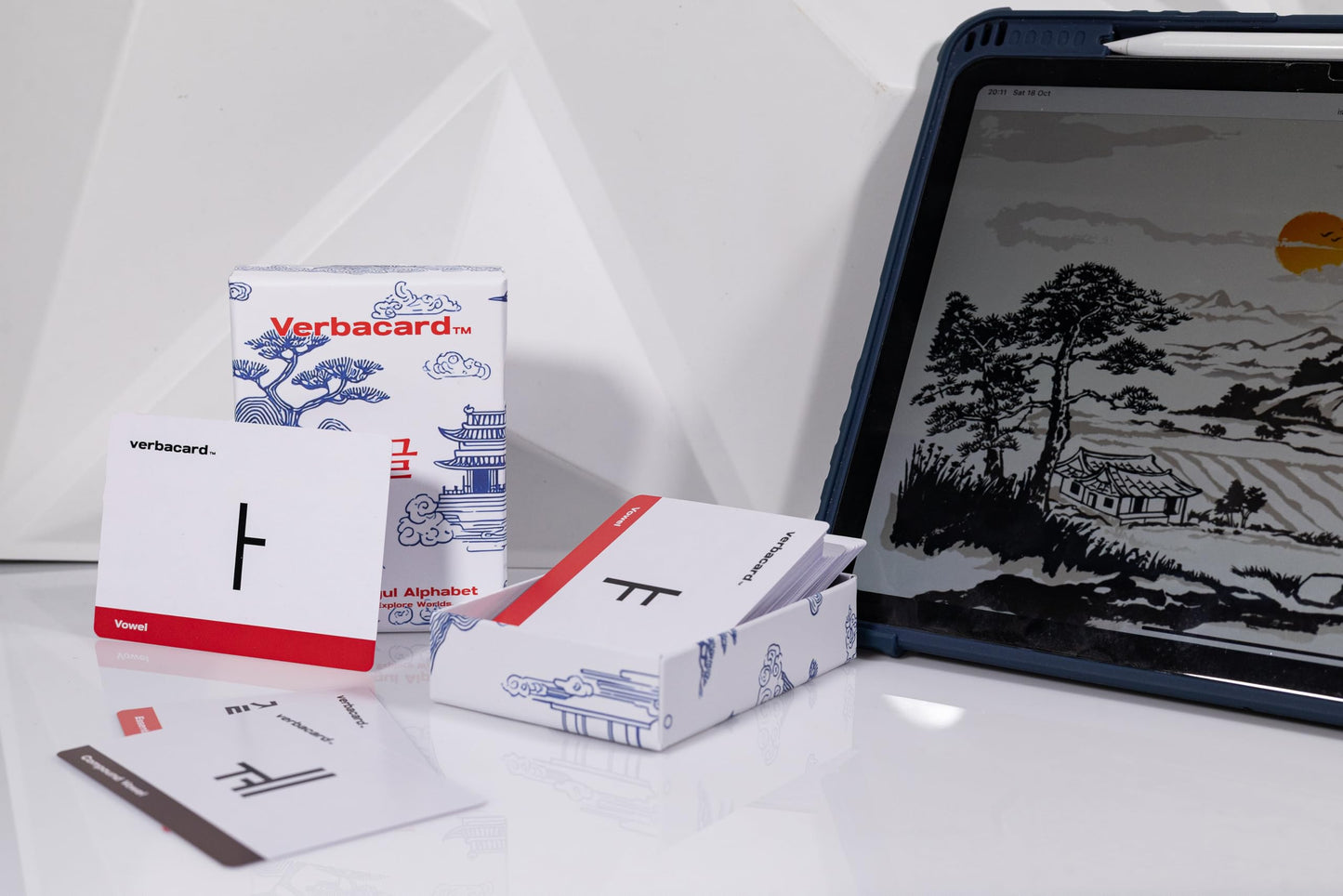 Hangul Flashcards – Learn to Read Korean Hangul Fast | Alphabet Study Deck with Pronunciation & Examples | Korean Alphabet for Beginners & Students