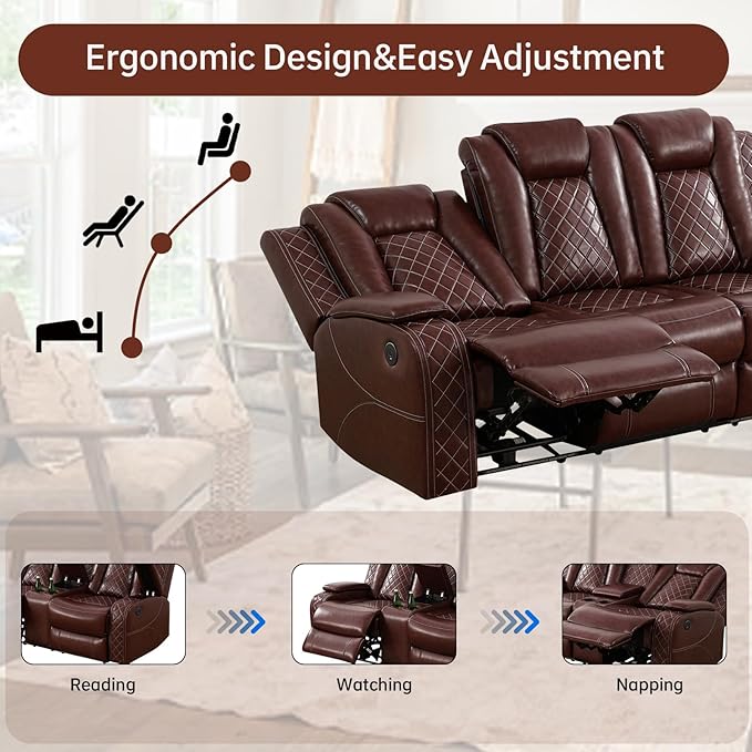 Power Reclining Sectional Sofa