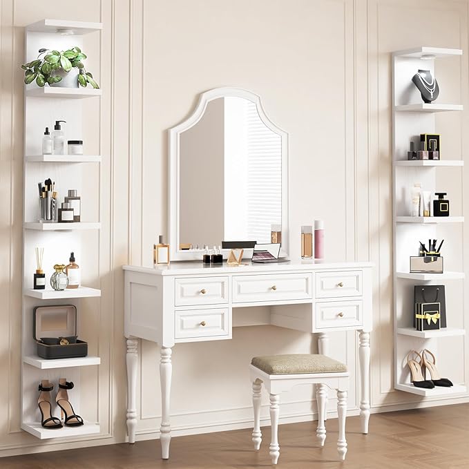 Fixwal Wall Decor 7 Tier Wall Shelf Unit Floating Shelves