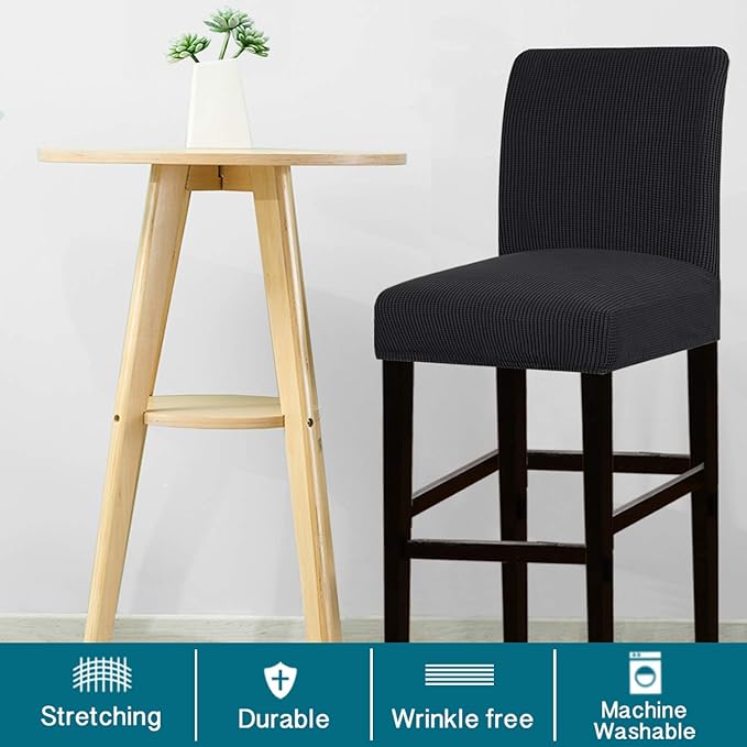 Turquoize Stretch Bar Stool Cover Counter Stool Pub Chair Slipcover