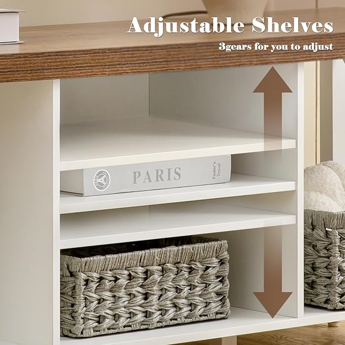 GAZHOME TV Stand for TV up to 55 Inches, TV Cabinet