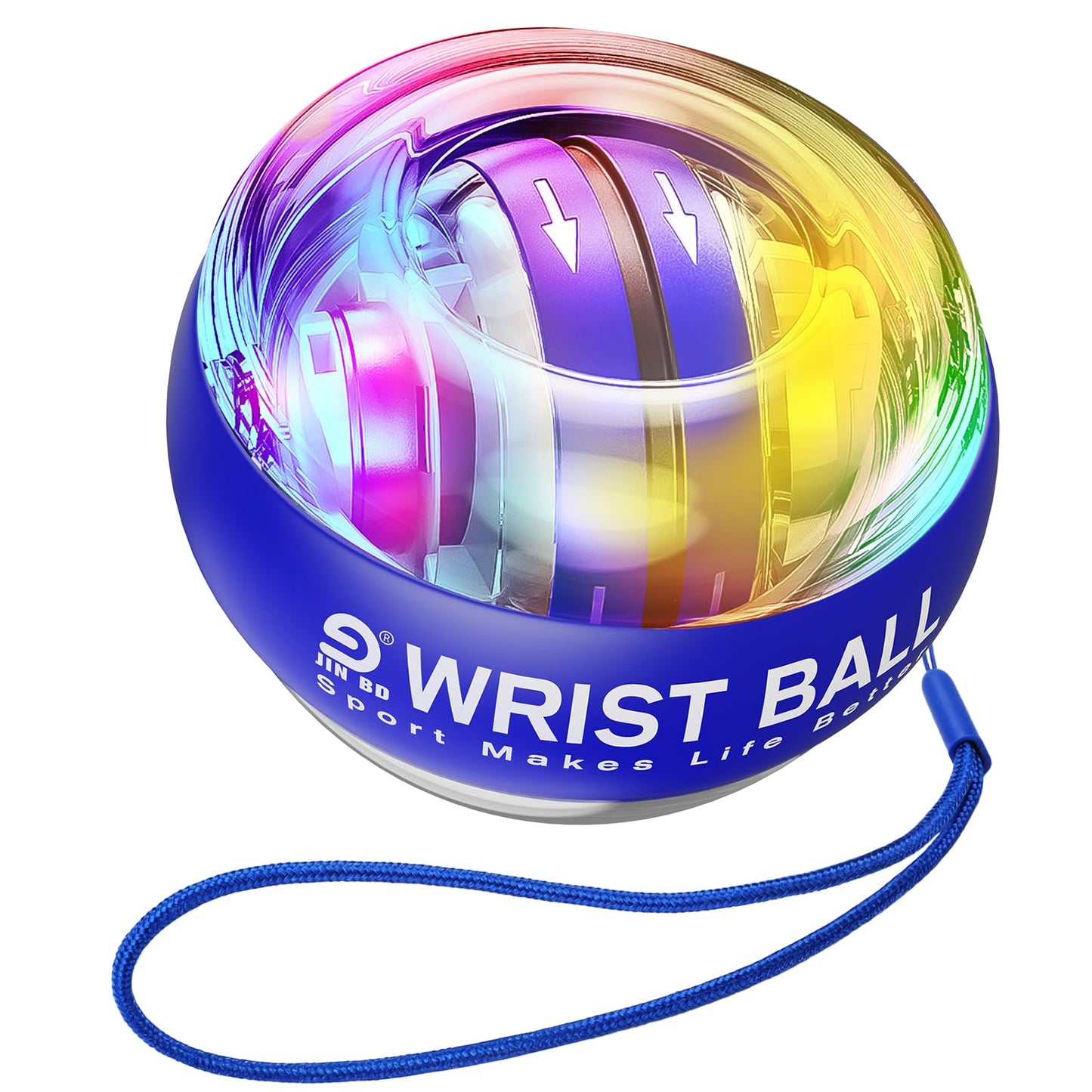 Wrist Trainer Ball Auto-Start Gyroscopic Forearm Exerciser Gyro Ball for Strengthen Arms, Fingers, Bones and Muscles