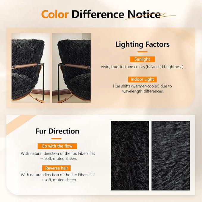 VINGLI 28" Wide Plush Upholstery Sling Modern Accent Chair