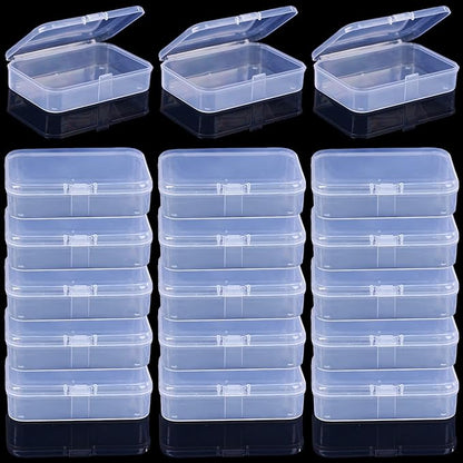 Clear Plastic Playing Card Boxes Snaps Closed Poker Gaming Playing Card Deck Cases Holder Plastic Storage Box Clear Trading Card Box Card Storage Organizer for Bank Business Card (18Pcs)