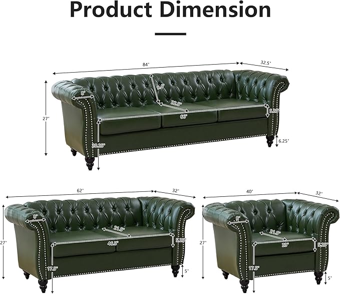 Mid-Century Sofa Chair, Faux Leather Accent Chair
