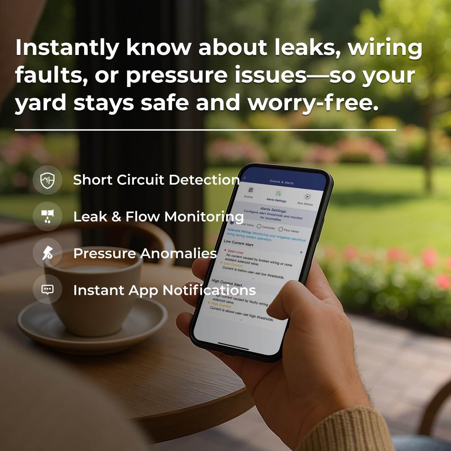 Remo Garden Smart Sprinkler Controller – 4 Zone WiFi Irrigation Controller with App, Weather-Based Scheduling, Easy DIY Setup