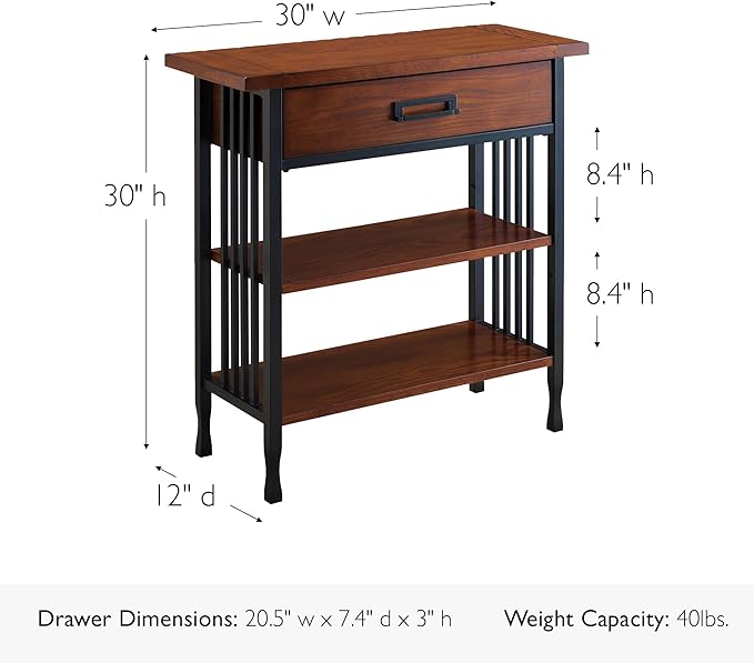 Leick Home SINCE 1912 Ironcraft Foyer Bookcase