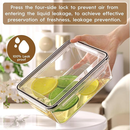 KEMETHY 70 PCS Food Storage Containers with Lids Airtight, Total 856oz, BPA-free, Food-grade, Eco-friendly Material, Leak Proof Plastic Containers, Microwave/Dishwasher Safe