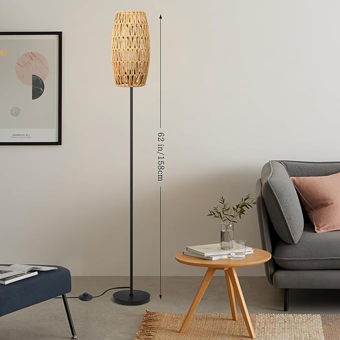 Ruiever Floor Lamp for Living Room, Farmhouse Floor lamp, Modern Standing lamp