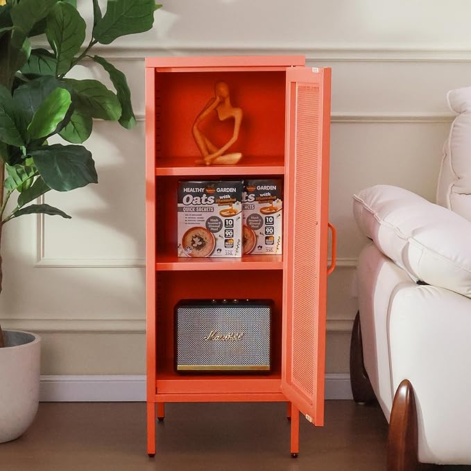 Slim Metal Storage Cabinet