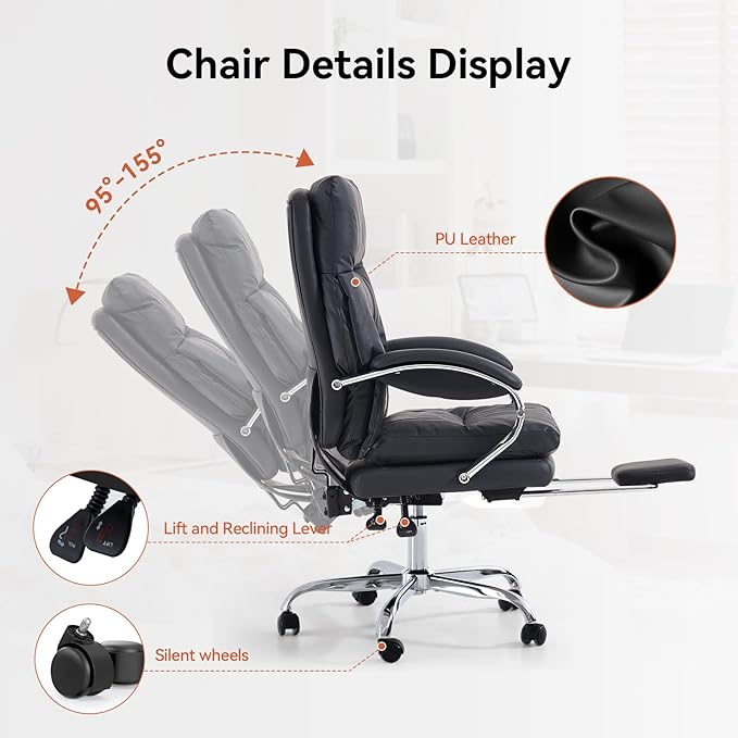 LEAGOO Heated Massage Office Chairs