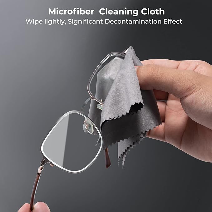 K&F CONCEPT 10 Pack Lens Cleaning Cloth 15X18CM, Washable Reusable Microfiber Cleaning Cloth for Camera Lenses, Glasses, Screens, Cameras, Eyeglasses, LCD TV Screens