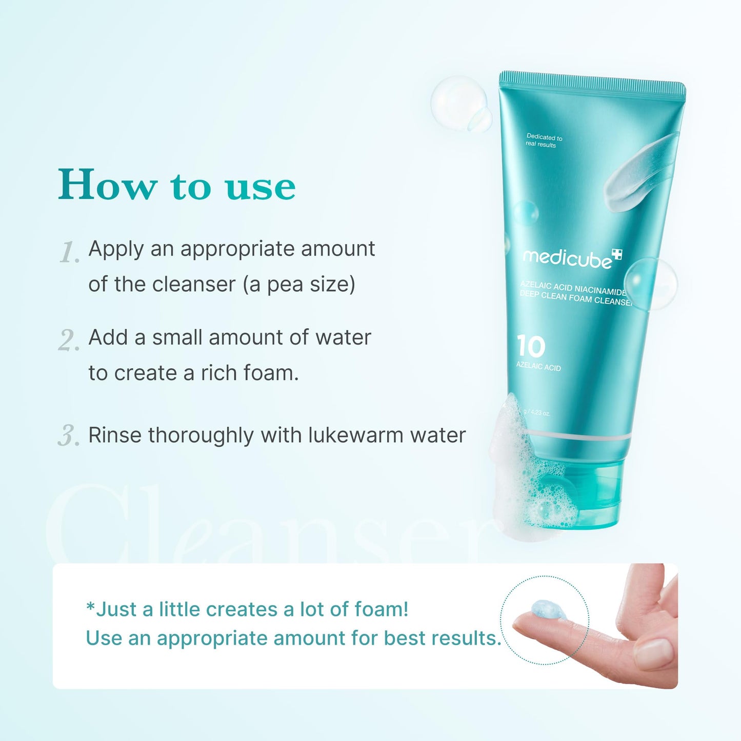 medicube PDRN Marshmallow Whip Cleanser | Face Wash, Cleansing Foam for Pore Care & Uneven Skin Tone | Gentle Daily Deep Cleansing | Hydrating and Nourishing Facial Cleanser | Korean Skincare