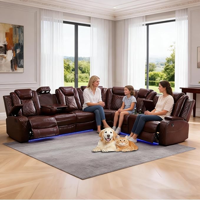 Power Reclining Sectional Sofa