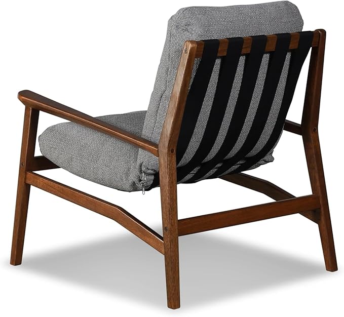 Grain Wood Furniture Solid Wood Mid Century Lounge Chair