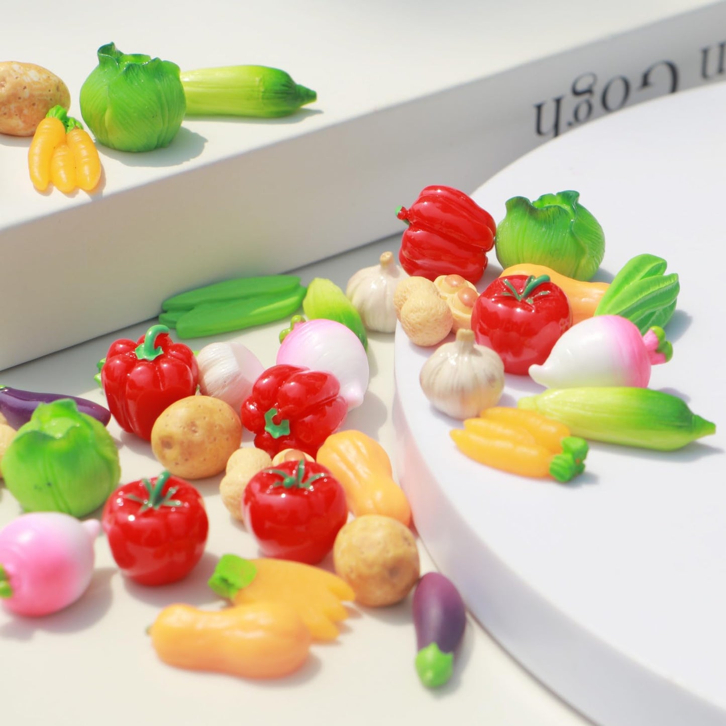 Artificial Vegetables Miniatur Garden Figurines Decor Room Ornament for DIY Craft Table Accessories Corn Tomatoes Potatoes Pumpkins