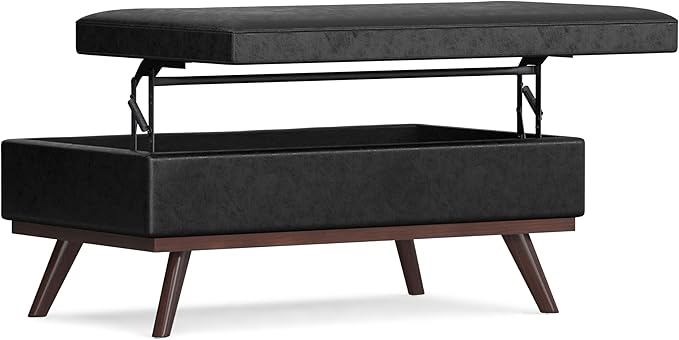 SIMPLIHOME Owen Lift Top Coffee Table Storage Ottoman