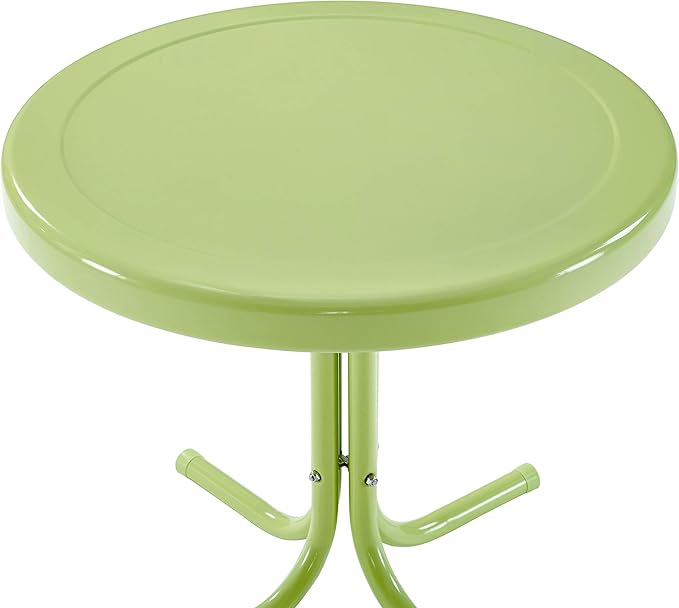 Crosley Furniture Griffith Weather Resistant Retro Metal Outdoor Side Table