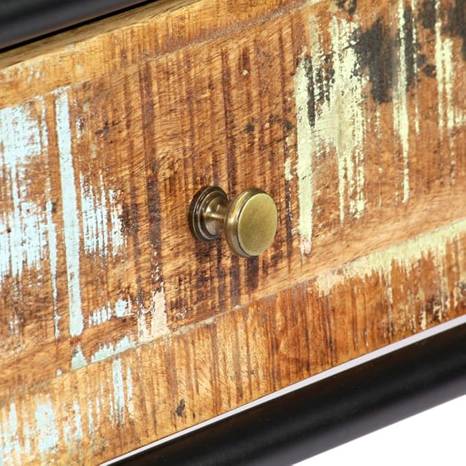 Console Table 46.5"x11.8"x29.5" Solid Reclaimed Wood End Table End Tables