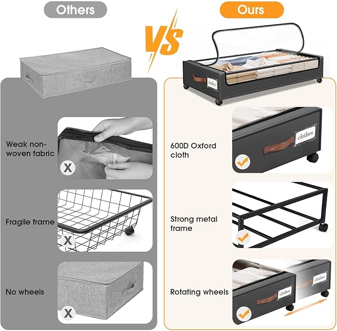 SpaceHacks Under Bed Storage