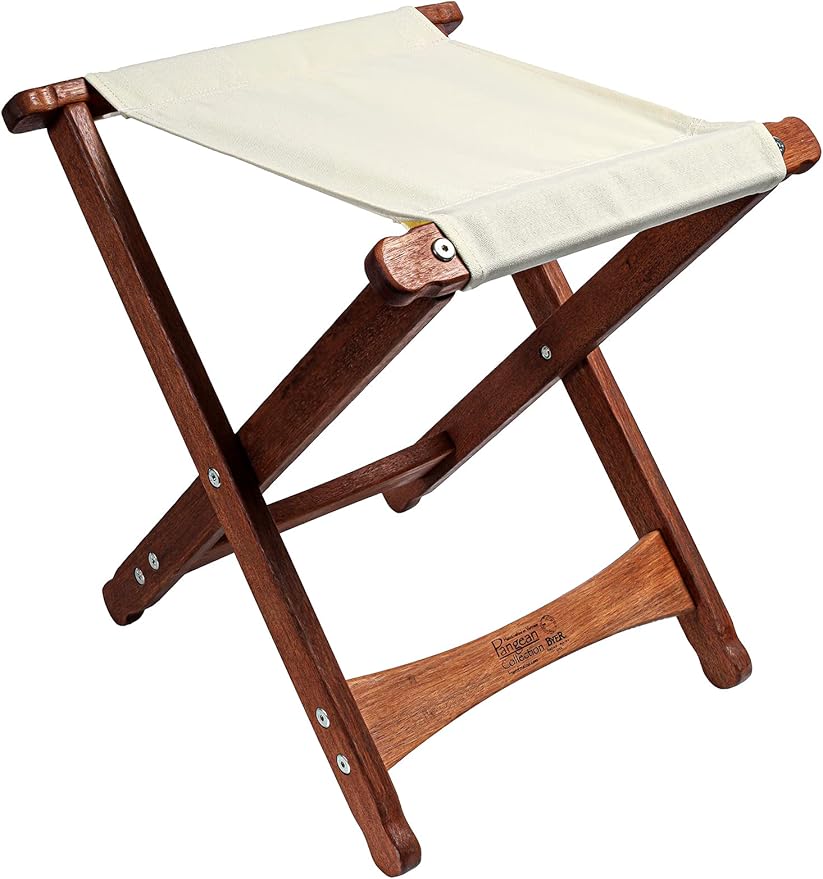 BYER OF MAINE Pangean Folding Stool – Canvas Camp & Wood Camp Stool