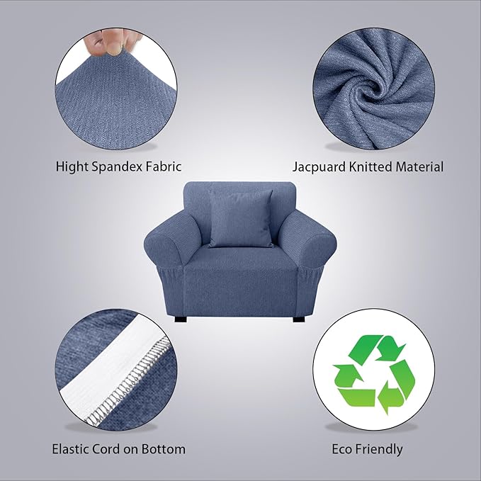 Armchair Slipcover with 1 Pillow Cover