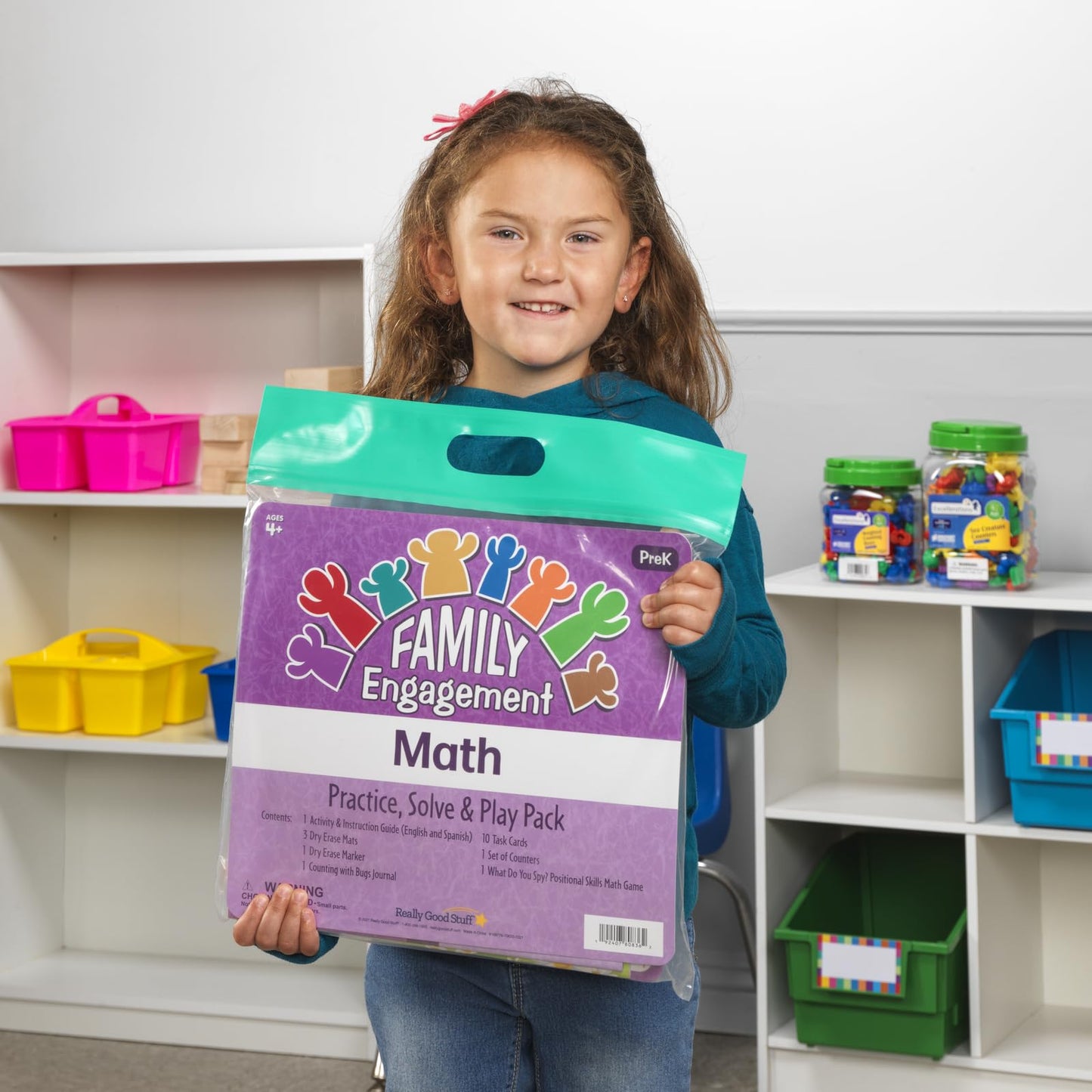 Really Good Stuff Family Engagement Math – Practice, Solve & Play Pack - PreK