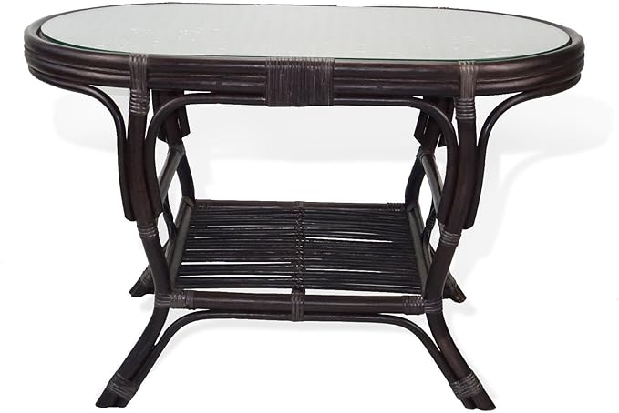 Malibu Lounge Set of 4: 2 Natural Rattan Wicker Chairs, Three-Seater Sofa