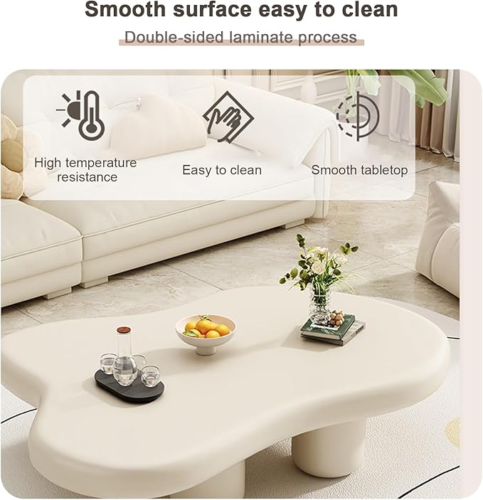 Minimalist Coffee Table, Eco-Friendly Board