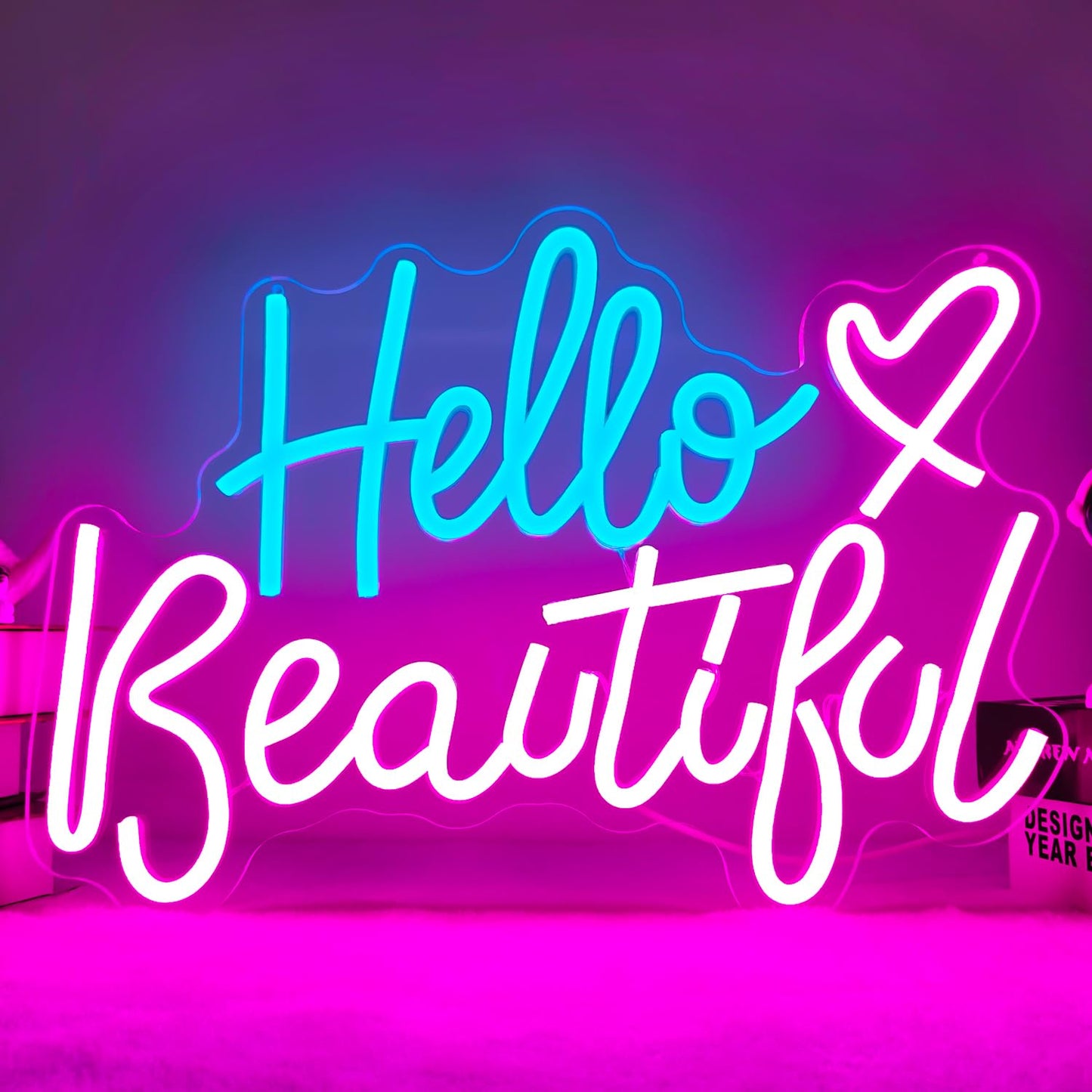 Graffiti Heart Neon Sign LED Signs for Wall Dimmable Heart Neon Light Up Signs for Bedroom Man Cave Neon Wall Art Decor Gifts for Teens