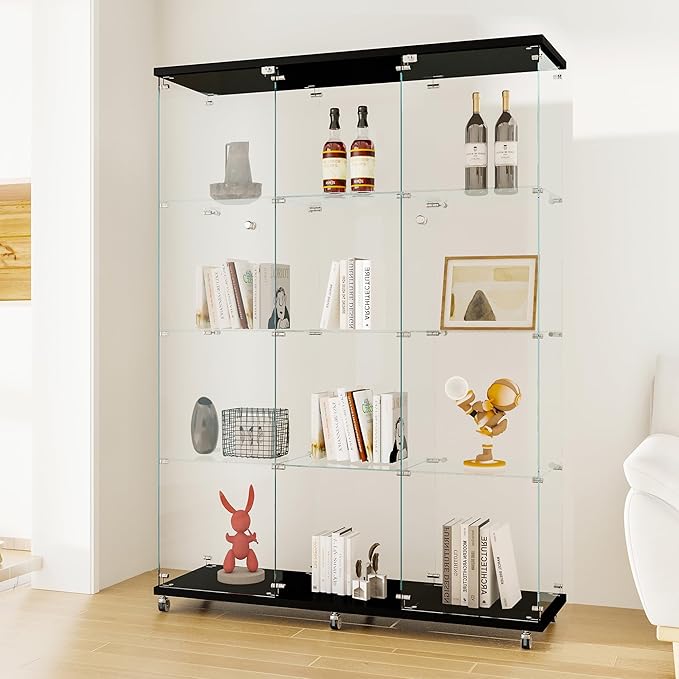 LFT HUIMEI2Y Glass Display Cabinet 12 Shelves