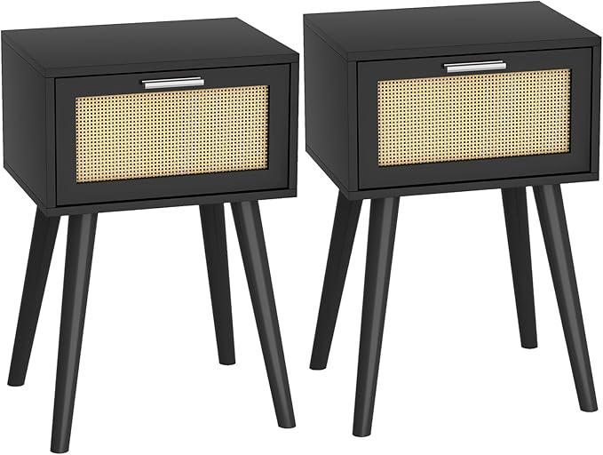 LAATOOREE Nightstand Set of 2, Small End Table