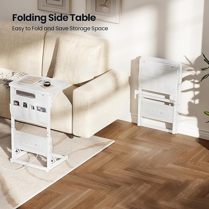 HLDIRECT C Shaped End Table