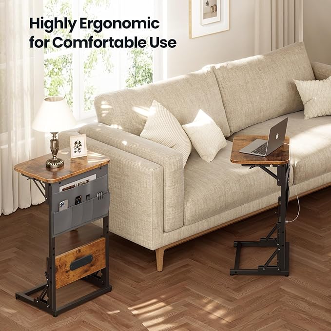 HLDIRECT C Shaped End Table