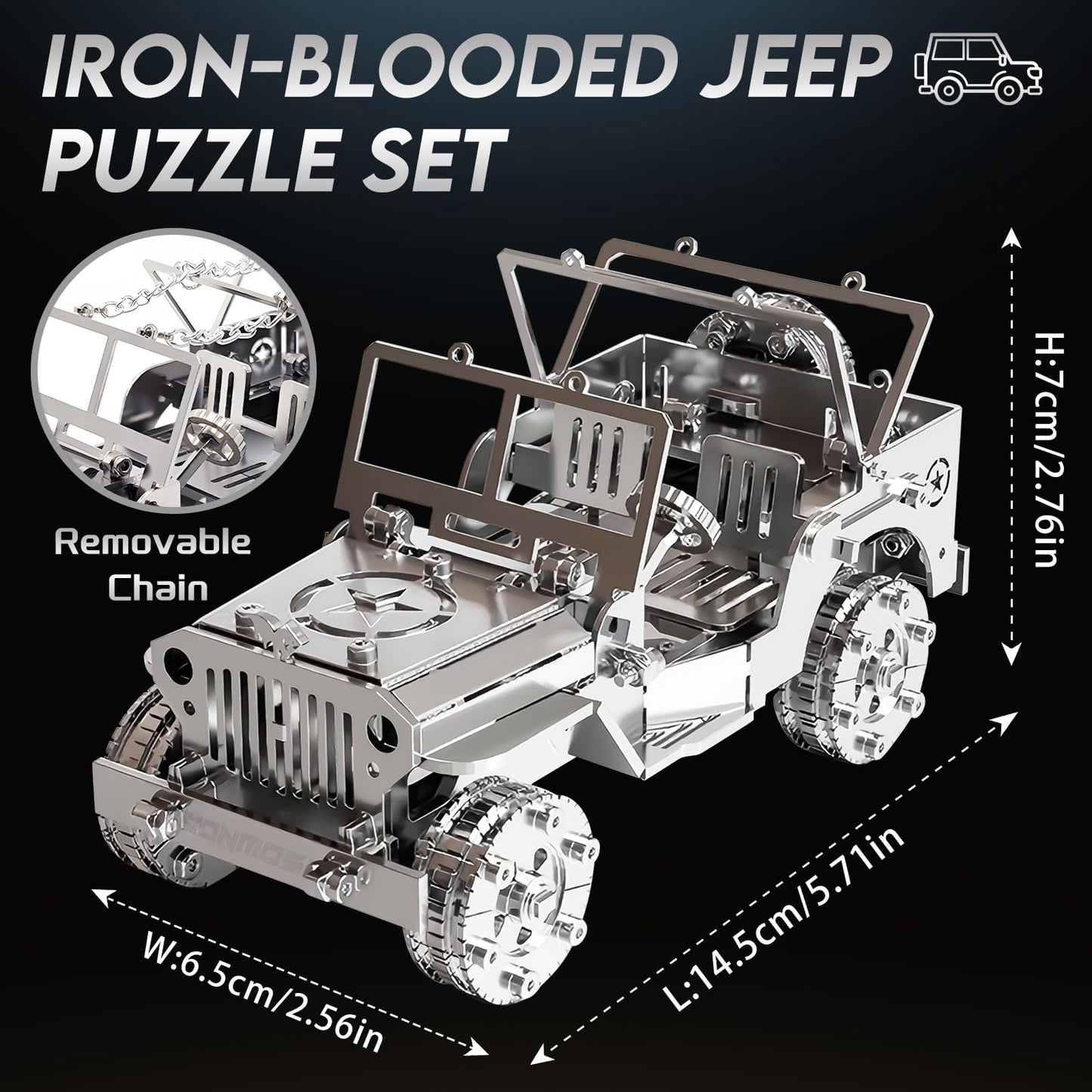 3D Metal Model Kits, Mechanical Iron Blood Car 3D Metal Puzzle,Steel Series DIY Brain Teasers Simple 3D Puzzles Home Decor Art Craft Gifts Toys for Adult