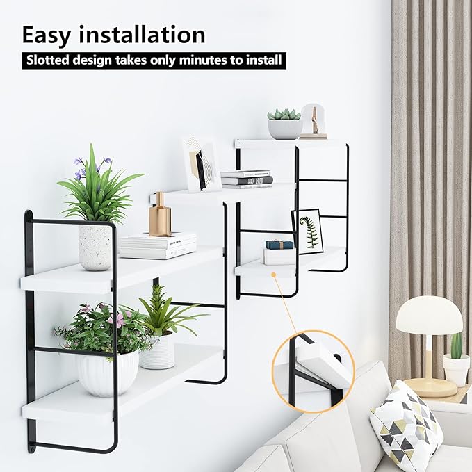 MXCSE Wall Shelves, Wall Mounted Bookshelves, DIY Floating Shelves