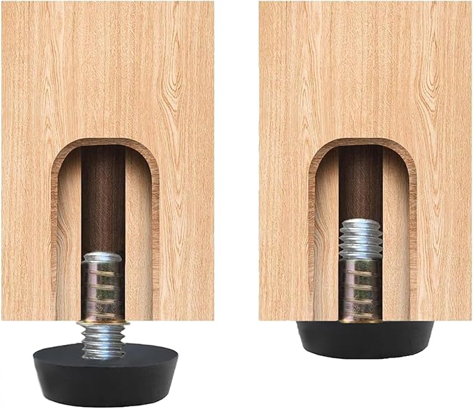 1/4" Thread Furniture/Table/Chair Feet Levelers Screw On