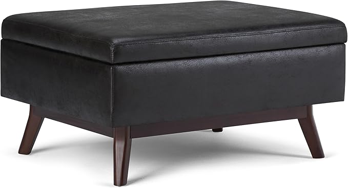 SIMPLIHOME Owen Coffee Table Storage Ottoman