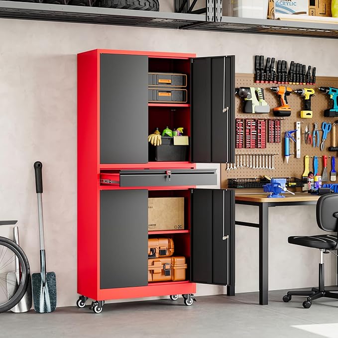 Yizosh Metal Garage Storage Cabinet