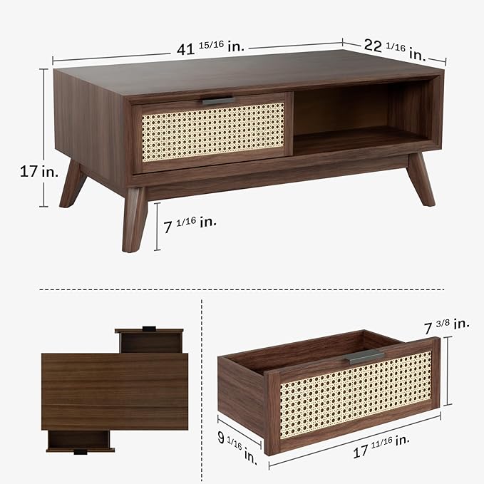 Bme Solid Wood Jasper Coffee Table
