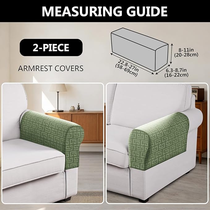 UNBBRRL Stretch Couch Armrest Covers