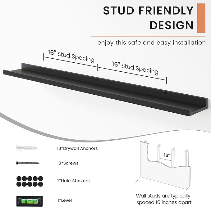 FLYJOE Floating Picture Ledge Shelves