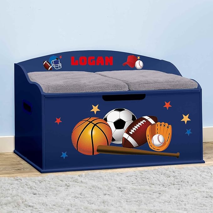 DIBSIES Personalized Creative Wonders Toy Box, 30 x 19.25 x 18 inches,