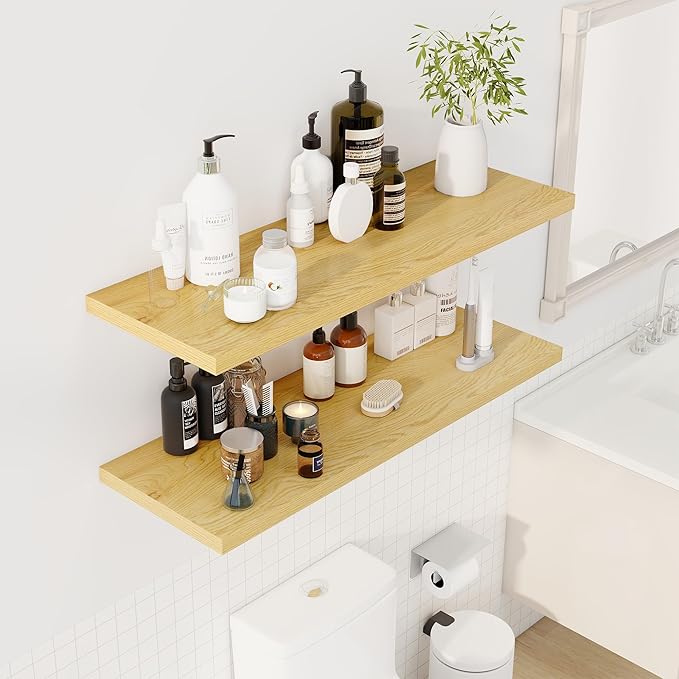 Dreamland 40" Floating Shelves for Wall, Wall-Mounted Shelves for Bedroom