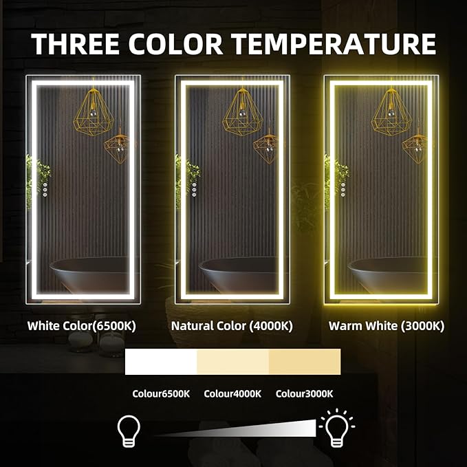 72x36 Inches LED Bathroom Mirror
