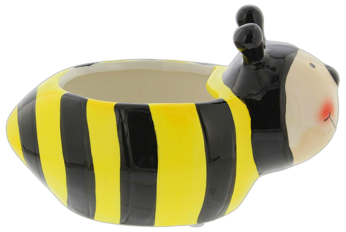 Lucky Winner Whimsical Bumblebee Planter Pot - Decorative Bee Insect Plant Pot for Indoor Outdoor Home Garden Decor (Large)