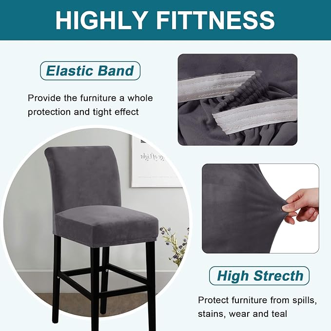 Turquoize Bar Stool Covers 2 Pack Bar Stool Covers